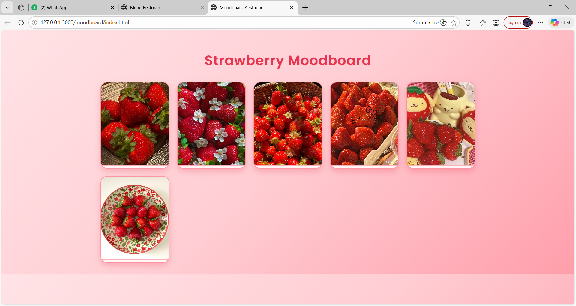 Moodboard Strawberry